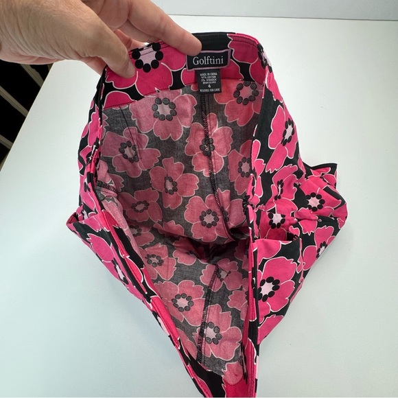 Women’s Golftini Black and Pink Stretch Floral Cotton Skort Golf Tennis size 6 - Picture 8 of 15